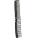 Krest Combs 420- Black Cleopatra Flat/Square Back Larger Cutting  12 ct. 7 inch