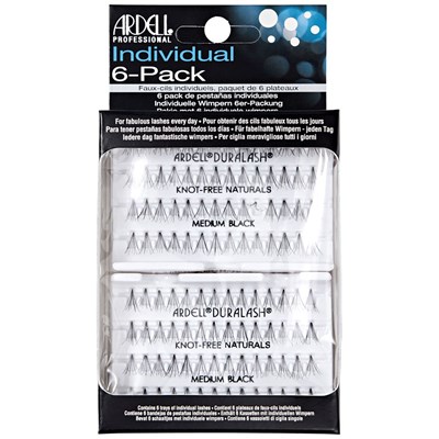Ardell Knot-Free Individuals Medium Black 6 pk.