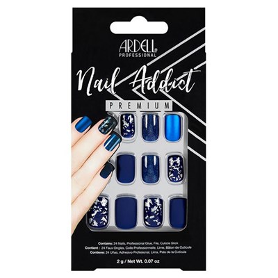 Ardell Premium Nail Styles - Matte Blue 1 Set