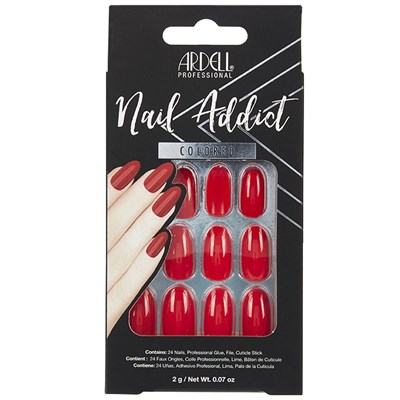 Ardell Solid Nail Styles - Cherry Red 1 Set