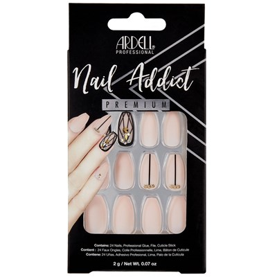 Ardell Premium Nail Styles - Blush Geometric Crystals 1 Set