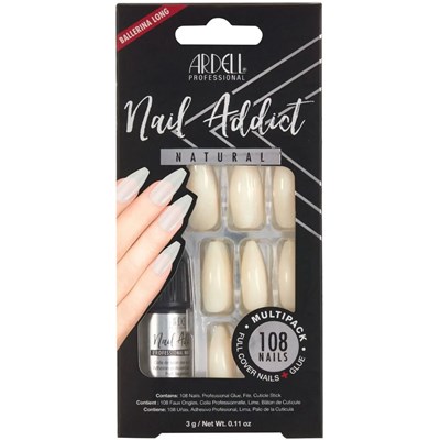Ardell Nail Multipacks - Natural Ballerina Long