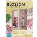 Blossom 2 Piece Set Lip Gloss and Lip Balm- Coconut & Purple 2 pc.