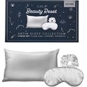 Cala Products Beauty Reset Satin Sleep Set - Grey 3 pc.