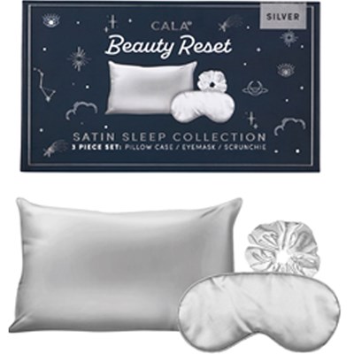 Cala Products Beauty Reset Satin Pillowcase - Silver