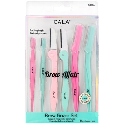 Cala Products Brow Affair Brow Razor Set 6 pc.