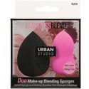 Cala Products Duo Make-Up Blending Sponges - Black/Hot Pink