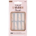 Cala Products Lavish Touch Nail Kit - Long Coffin Light Pink With Glitter 24 pc.