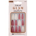 Cala Products Glam Couture Nail Kit - Medium Coffin Marble/Mauve 24 pc.