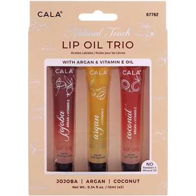 Cala Products Natural Touch Up Lip Oil Trio 3 pc.