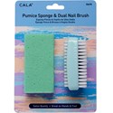 Cala Products Pumice Sponge & Dual Nail Brush