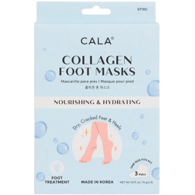 Cala Products Collagen Foot Masks 3 Pairs