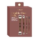 Cala Products Double Duo Edit Ended Brushes - Brown 4 pc.