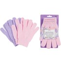 Cala Products Exfoliaing Bath Gloves - Pink/Lavender 2 Pairs