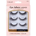 Cala Products Eye Adore Lashes  Eyelashes + Glue Set - Wispy 3 Pairs