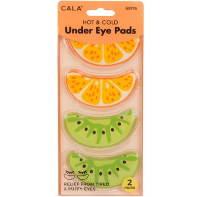 Cala Products Hot & Cold Eye Pads - Orange/Kiwi 2 Pairs