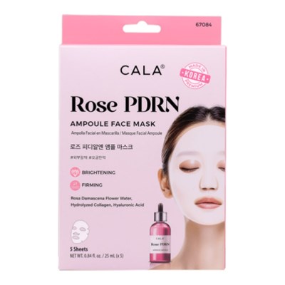 Cala Products Ampoule Face Mask - Rose PDRN 5 pc.