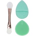 Cala Products Cleanse & Refresh Mask Brush & Exfoliator Set - Mint