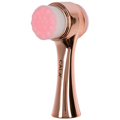 Cala Products Dual-Action Facial Cleansing Brush - Rose Gold