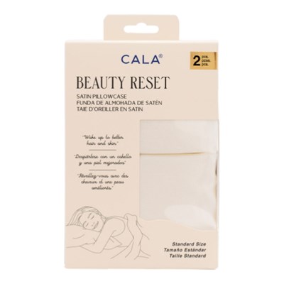 Cala Products Beauty Reset Satin Pillowcase Set - Ivory