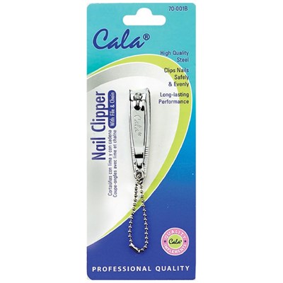 Cala Products Nail Clipper W/File & Chain