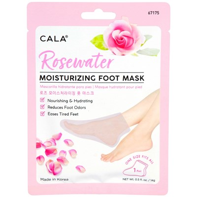 Cala Products Rose Moisturizing Foot Mask 3 Pairs