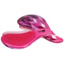 Cala Products Tangle Free Hair Brush - Hot Pink Chevron