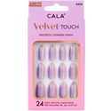 Cala Products Velvet Med Stiletto Purple Cateye Nail Kit 24 pc.