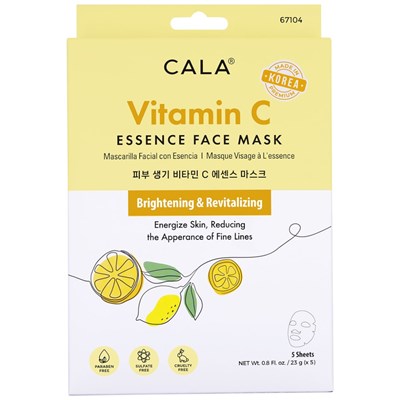 Cala Products Vitamin C Essence Mask 5 pk.