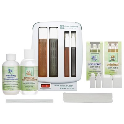 Clean + Easy Roll-on Waxing Spa Petite Kit 110 pc.