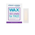 Clean + Easy Ready To Use Wax Strips for Face 12 ct.