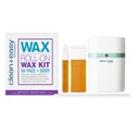 Clean + Easy Roll On Wax Kit for Face & Body 20 pc.