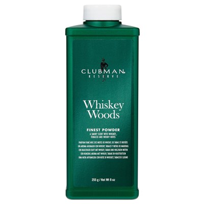 Clubman Whiskey Woods Powder Case/12 Each 9 Fl. Oz.