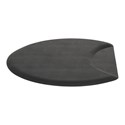 Comfort Plus Salon Mat Super Soft Compact Circle 2.5 ft. X 3 ft. X 7/8 inch