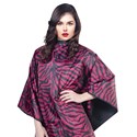 Cricket Flip Reversible Zebra Cape - Black/Pink