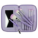 Crown Brush HD Set w/ Mirror & Tweezer Purple- 523 7 pc.