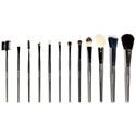 Crown Brush Professional Gunmetal Brush Set 12 pc.