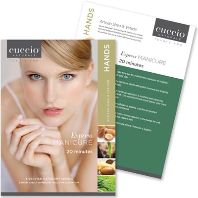 Cuccio Hands Menu Card Express Manicure - Collection Card 1