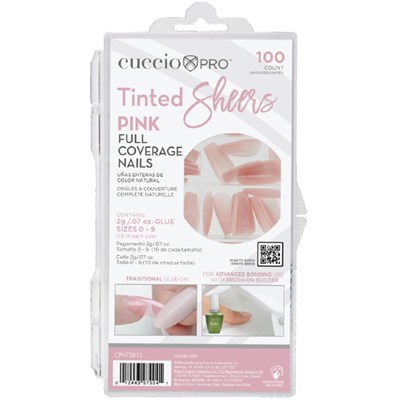 Cuccio Full Coverage - Tinted Sheers - Soft Pink 100 pc.
