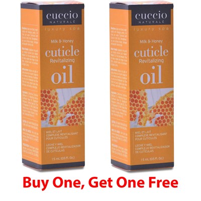 Cuccio OIL-A-THON BOGO! Revitalizing Cuticle Oil - Milk & Honey 0.5 Fl. Oz.