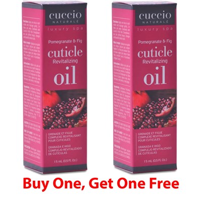 Cuccio OIL-A-THON BOGO! Revitalizing Cuticle Oil - Pomegranate & Fig 0.5 Fl. Oz.