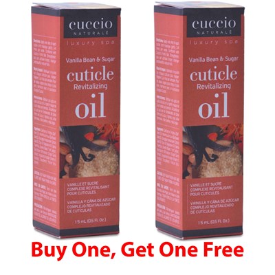 Cuccio OIL-A-THON BOGO! Revitalizing Cuticle Oil  - Vanilla Bean & Sugar 0.5 Fl. Oz.