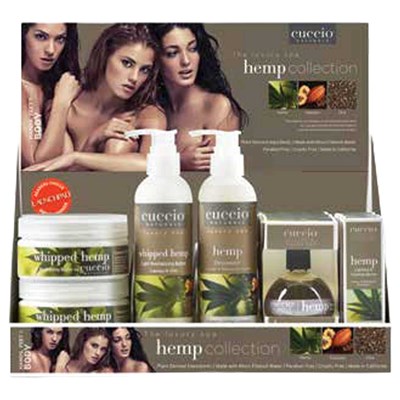 Cuccio Hemp Collection Display
