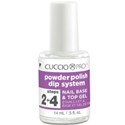 Cuccio Step 2 & 4. Gel Base & Top coat Dip System 0.5 Fl. Oz.