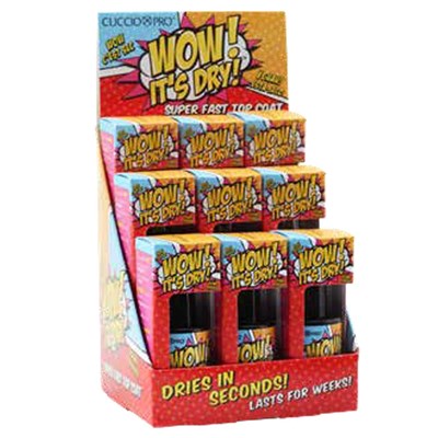 Cuccio WOW It's Dry Display 9 pc.
