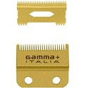 Gamma+ Fixed Gold Titanium Fade Blade & Gold Titanium Slim Tooth Moving Blade Set 2 pc.