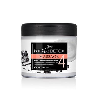 Gena Pedi Spa Detox Black Charcoal Creme 15.4 Fl. Oz.