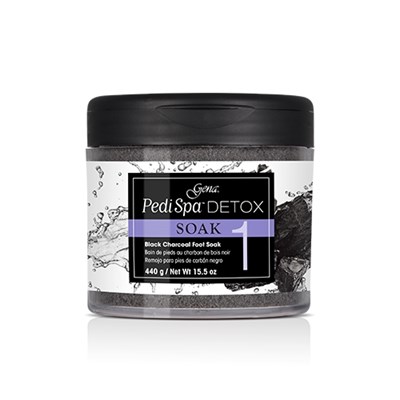 Gena Pedi Spa Detox Black Charcoal Soak 15.5 Fl. Oz.