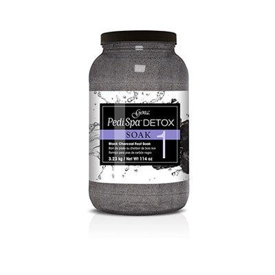 Gena Pedi Spa Detox Black Charcoal Soak 114 Fl. Oz.