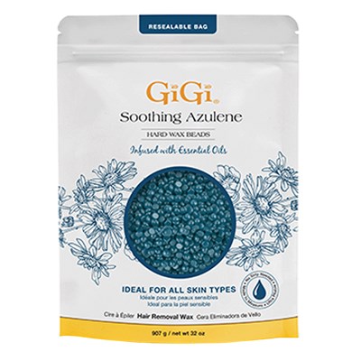 GiGi Soothing Azulene Hard Wax Beads Liter